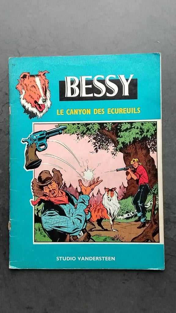 Bessy Le canyon des ecureuils uit 1964  Franstalig, Boeken, Stripverhalen, Gelezen, Wirel, Eén stripboek, Ophalen of Verzenden