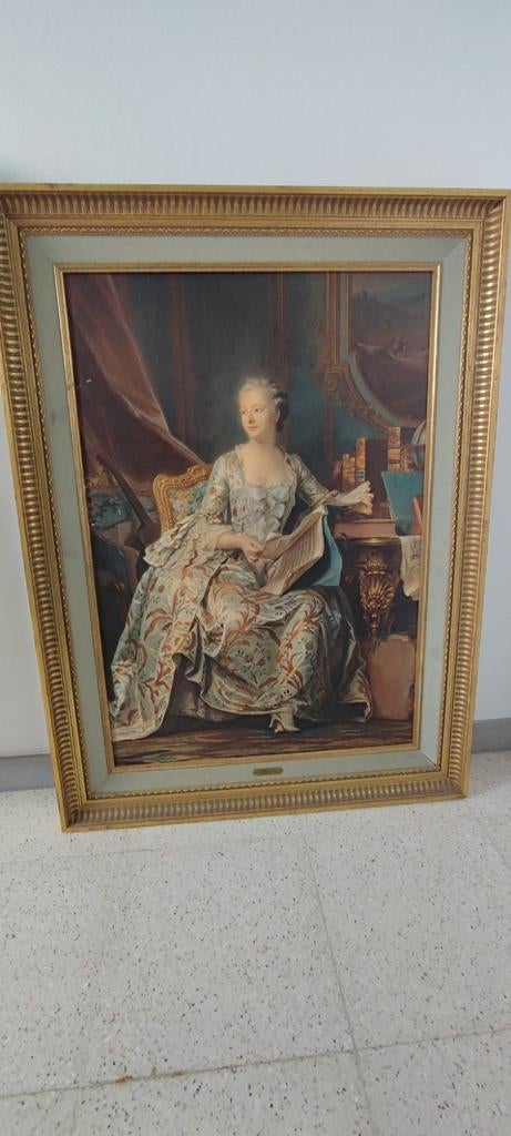 LA MARQUISE DE POMPADOUR 1755, Antiquités & Art, Art | Peinture | Classique, Enlèvement ou Envoi