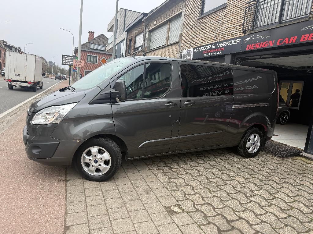 Transit Custom Lang 6Place *Automatique*Netto 16529, Autos, Camionnettes & Utilitaires, Argent ou Gris, Achat, Euro 6, Entreprise