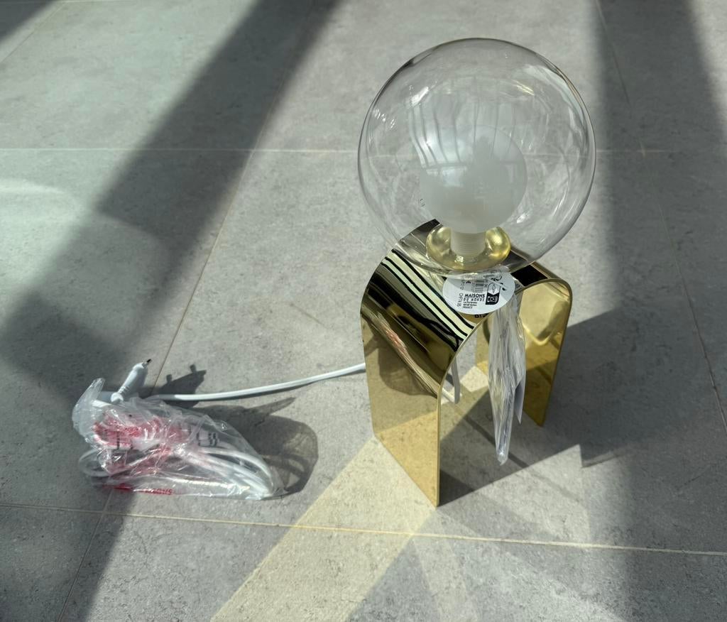 ARCHE lamp, Maisons du Monde, nieuw met tag, Huis en Inrichting, Ophalen of Verzenden, Nieuw, Glas