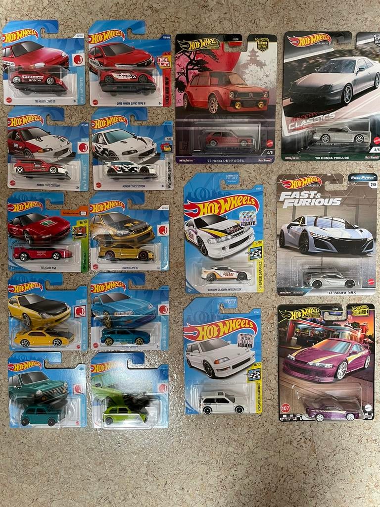Hot wheels Honda lot Hotwheels, Ophalen of Verzenden, Zo goed als nieuw
