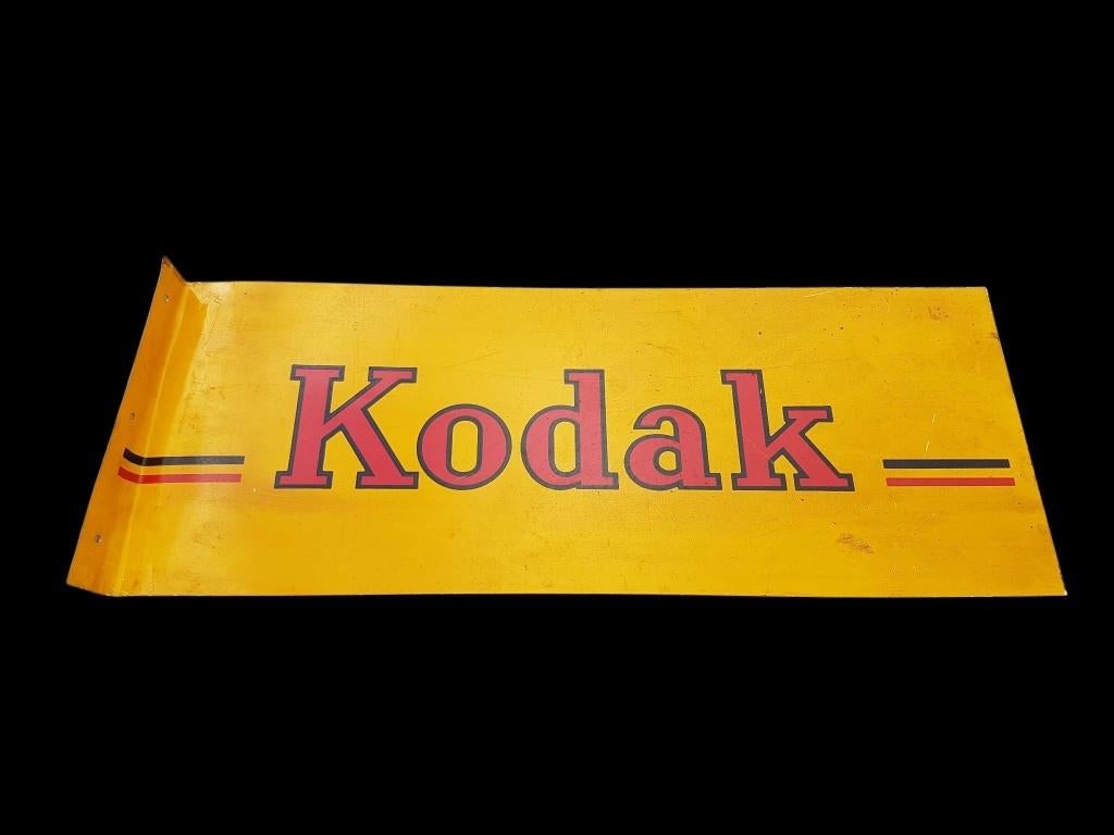 Origineel Kodak USA reclamebord, USA tin sign, tinplate., Collections, Marques & Objets publicitaires, Enlèvement ou Envoi, Utilisé