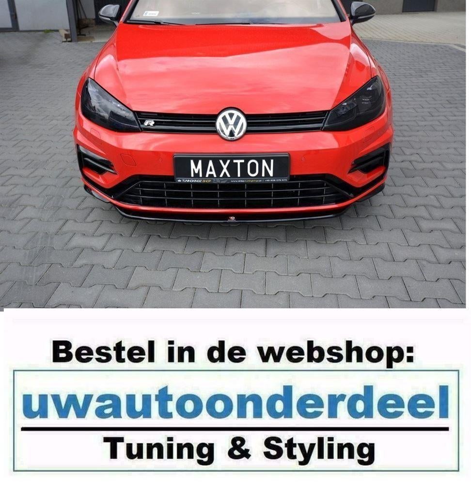Maxton Spoiler Lip Splitter Geschikt Voor VW Golf 7 R R20 Fa, Auto diversen, Tuning en Styling, Verzenden