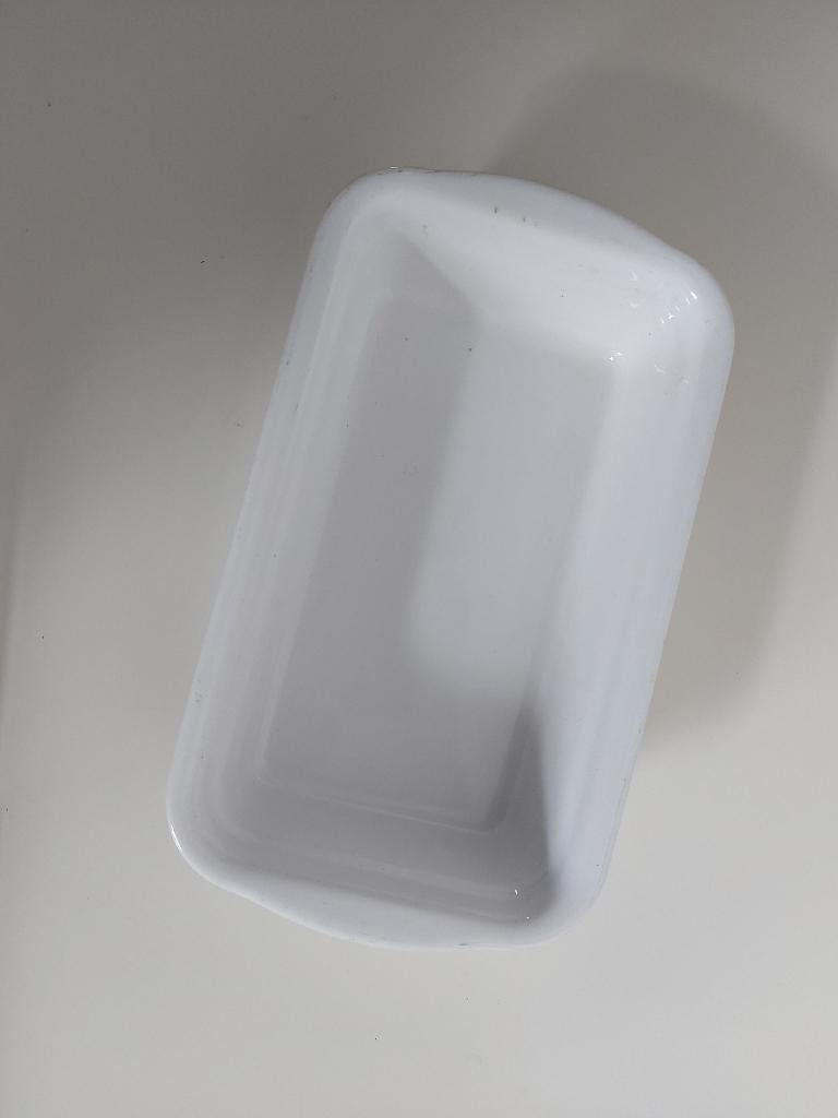 Witte keramische schaal (ovenbestendig), Ophalen, Zo goed als nieuw, Keramiek, Kom(men)