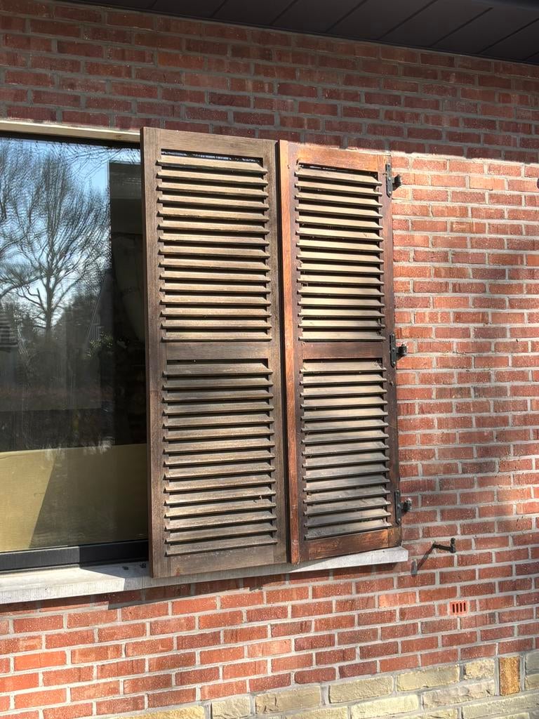 6 Volets en bois, Bricolage & Construction, Volets, Enlèvement