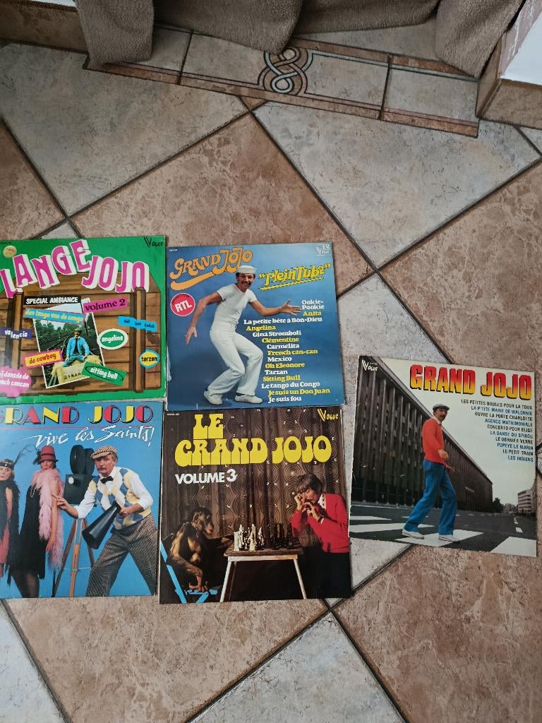 Lot de 5 vinyle 33t deu grand Jojo, CD & DVD, Vinyles | Pop, Enlèvement ou Envoi, 1980 - 1989, Utilisé, 12 pouces