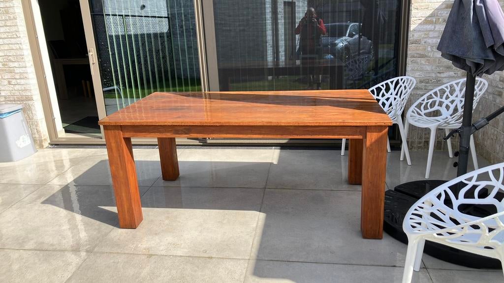 Tuintafel, Tuin en Terras, Ophalen, Zo goed als nieuw, Rechthoekig, Hout