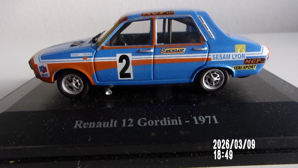 RENAULT 12 GORDINI #2 COUPE 71.ELIGOR 1/43 COM NEUVE, Enlèvement ou Envoi, Comme neuf, Voiture, Autres marques