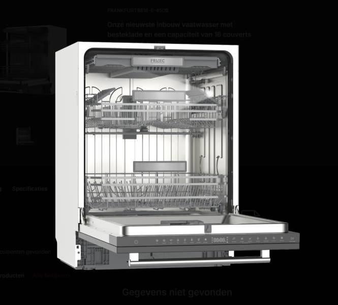 Vaatwasser full inbouw NIS : 60 cm, Electroménager, Lave-vaisselle, Neuf, Encastré, Moins de 10 litres, Enlèvement