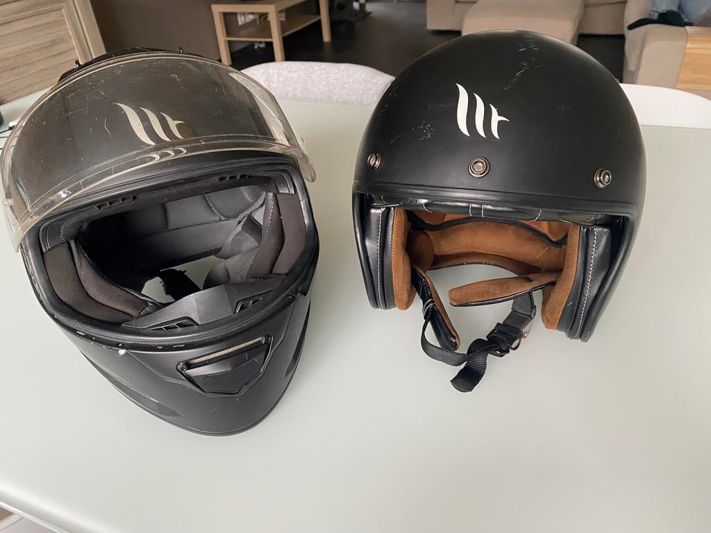 Brommer helmen enkel of samen kopen, Fietsen en Brommers, Brommerhelmen, Ophalen, Zo goed als nieuw