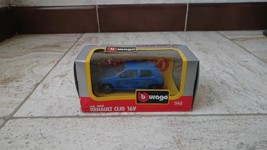 1/43 Renault Clio 16V Miniature Bburago, Enlèvement ou Envoi, Utilisé, Voiture, Autres marques