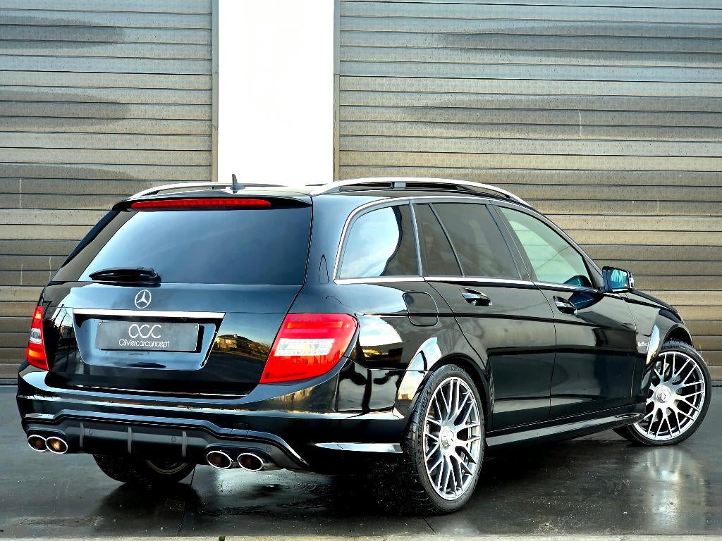 Mercedes-Benz C 63 AMG *V8*FACELIFT*LICHTE VRACHT*TOP STAAT, Autos, Cuir, Euro 5, 2275 kg, 336 kW