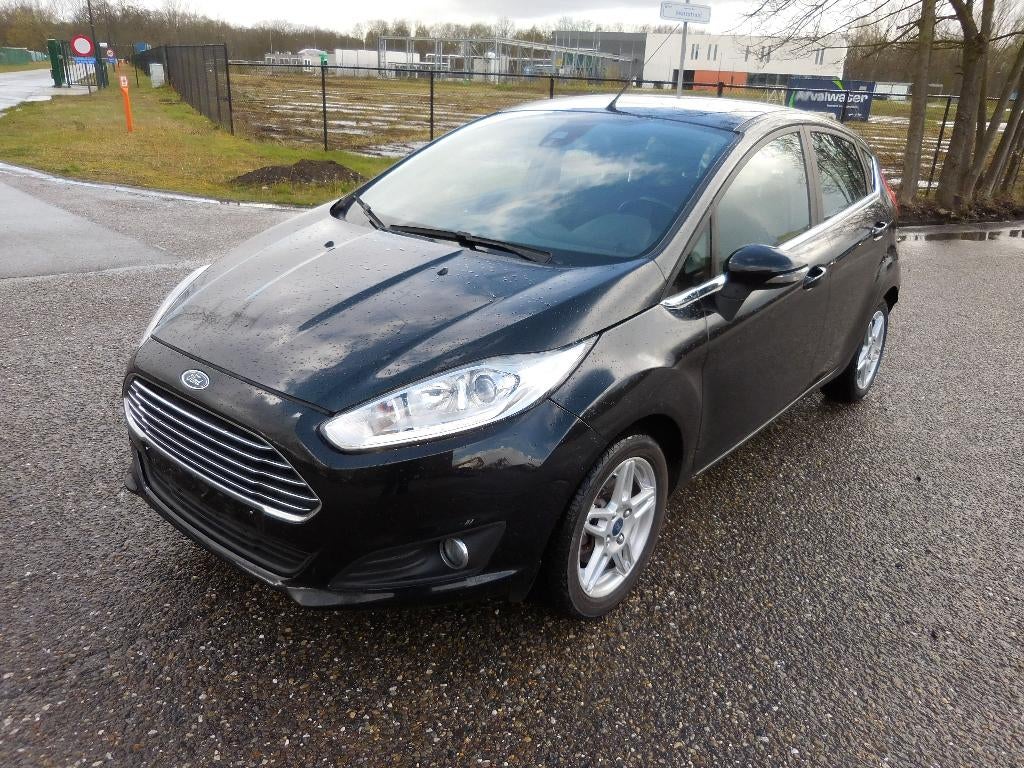 Ford Fiesta 1.0i Titanium automaat, Auto's, Euro 5, Stof, Zwart, Zwart
