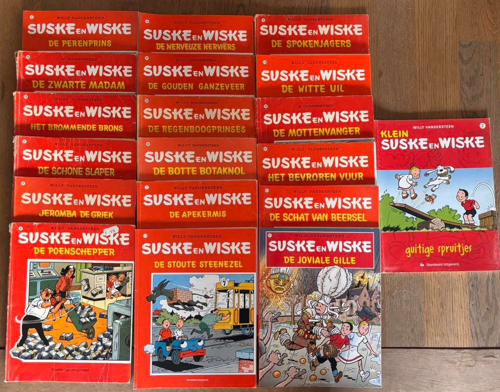 Suske & Wiske (18 stuks) + 1 Klein Suske & Wiske, Enlèvement, Comme neuf