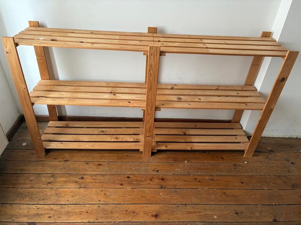 Jolie Étagère en bois naturel (pin) excellent état., Enlèvement