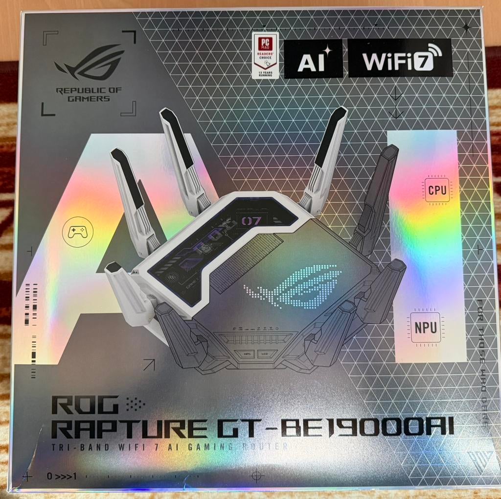 ASUS ROG Rapture GT-BE19000AI Routeur tri-bande WiFi 7, Enlèvement, Neuf, Routeur avec modem