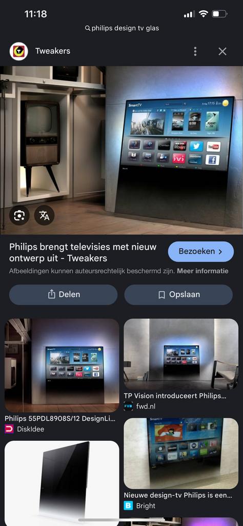 Philips 55PDL8908S/12 DesignLine TV, een 55-inch Full HD, Consoles de jeu & Jeux vidéo, Enlèvement, Utilisé