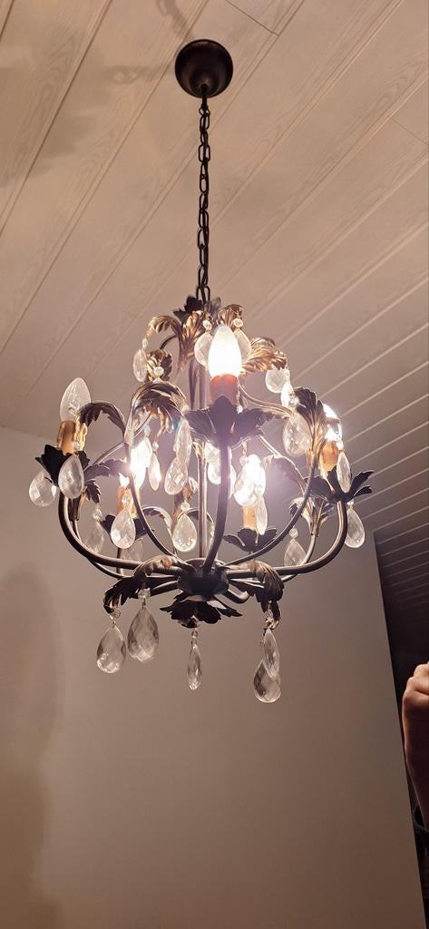 À vendre – Lustres anciens en cristal, Maison & Meubles, Lampes | Lustres, Utilisé, Métal