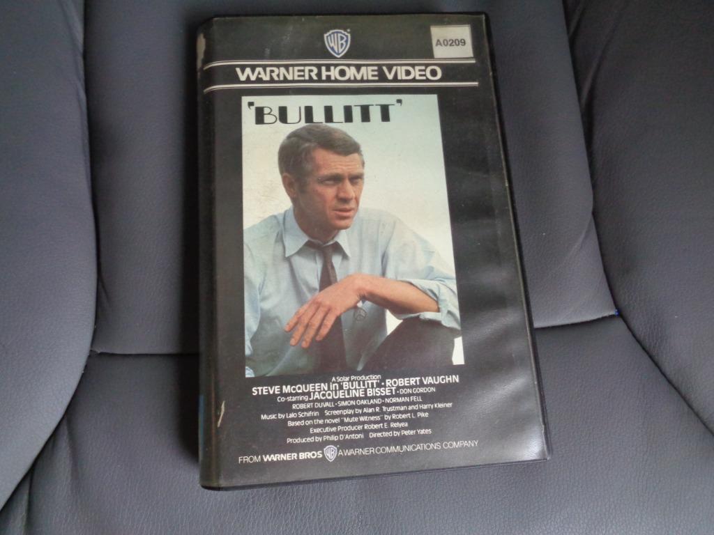vhs bullit 1968 steve mcqueen, À partir de 16 ans, Enlèvement, Comme neuf, Action et Aventure