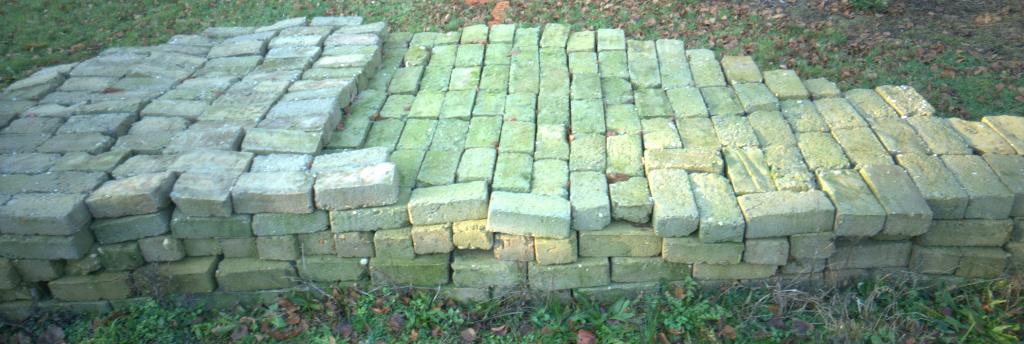 Zelfgemaakte betonstenen > 800 stuks, Bricolage & Construction, Briques, Utilisé, Béton, Enlèvement