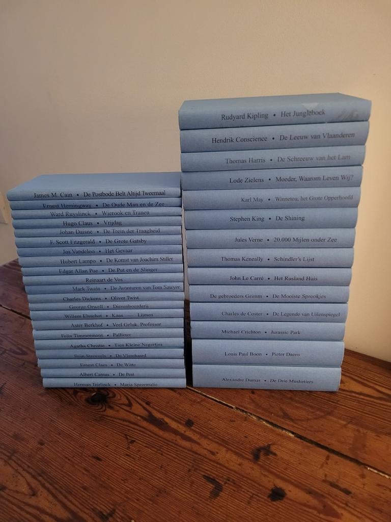 Mooie vintage boekenserie 35 stuks bekende literaire werken, Boeken, Literatuur, Zo goed als nieuw, Ophalen of Verzenden