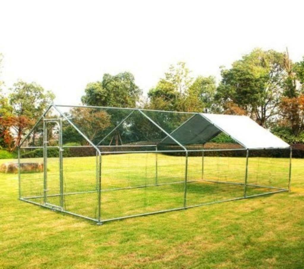 Poulailler 6x3x2m enclos grillagé volière chatiere 18m², Animaux & Accessoires, Volatiles | Accessoires, Neuf, Poulailler, Envoi