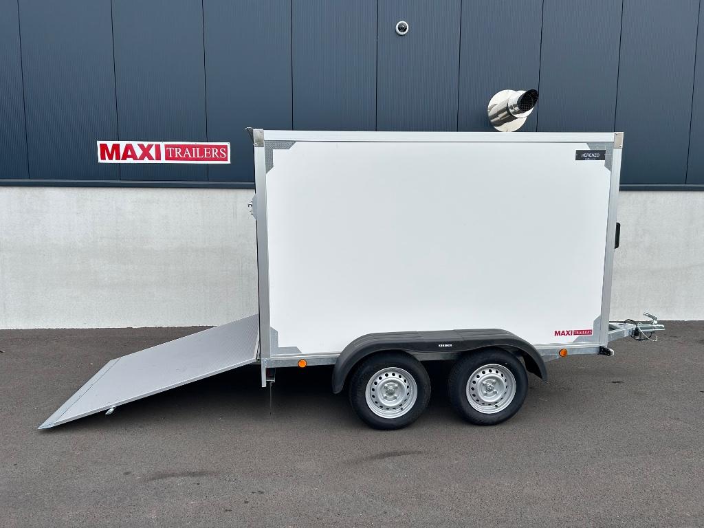 Gesloten aanhangwagen remorque 750kg 300x150x150 met valdeur, Auto diversen, Aanhangers en Bagagewagens, Ophalen, Nieuw