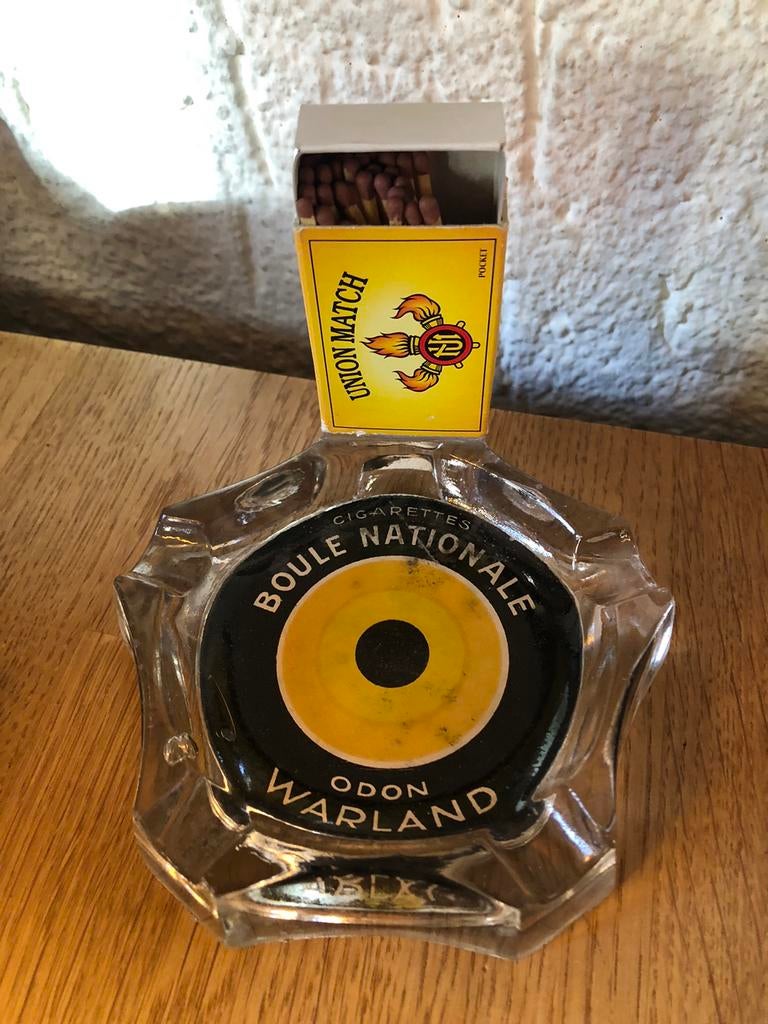 Boule National asbak-cendrier- pyrogène Odon Warland, Collections, Enlèvement ou Envoi, Utilisé, Ustensile