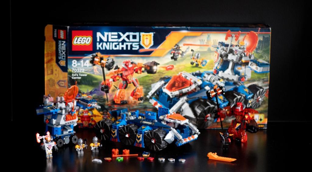 Lego Nexo Knights 70322 Axl’s torentransport – ZGAN, Kinderen en Baby's, Speelgoed | Duplo en Lego, Zo goed als nieuw, Lego, Complete set