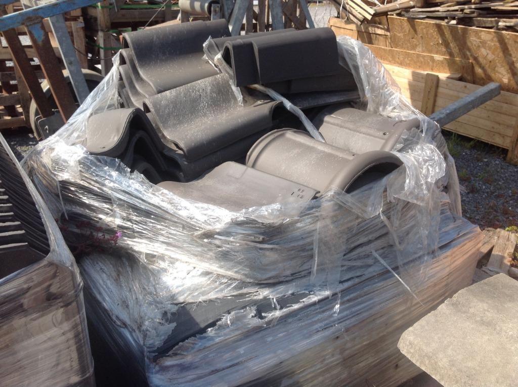 Dakpannen Oud pottelberg 451 Vieilli blauw gesmoord, Enlèvement, Neuf, Bleu, Tuiles