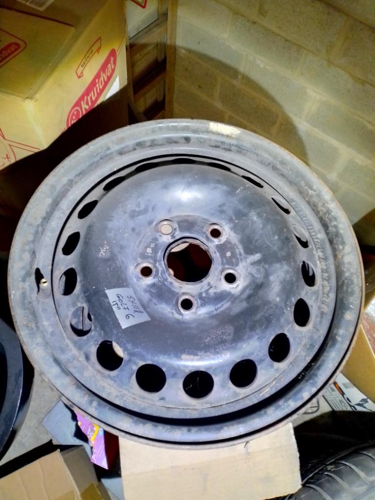 Jantes acier VW 5x112, Auto-onderdelen, Banden en Velgen, Velg(en), 15 inch, Personenwagen, Gebruikt, Ophalen of Verzenden