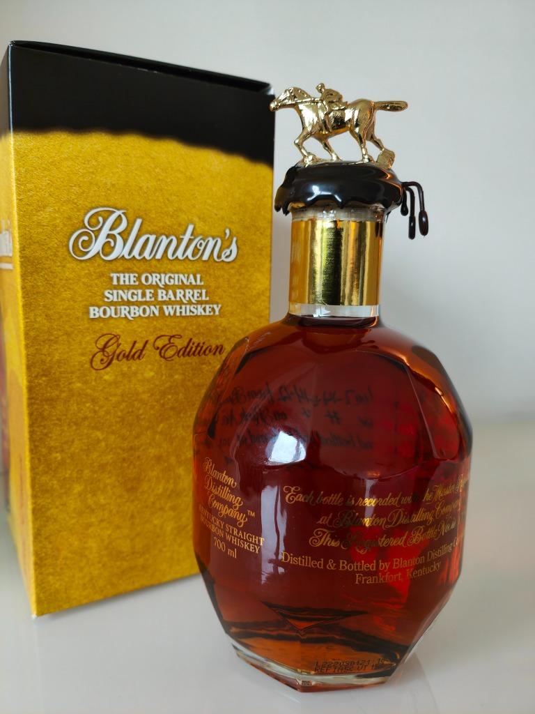 Blanton's Gold, par LMDW, bouteille 174, baril 845, bouchon, Neuf, Enlèvement ou Envoi, Pleine, Autres types