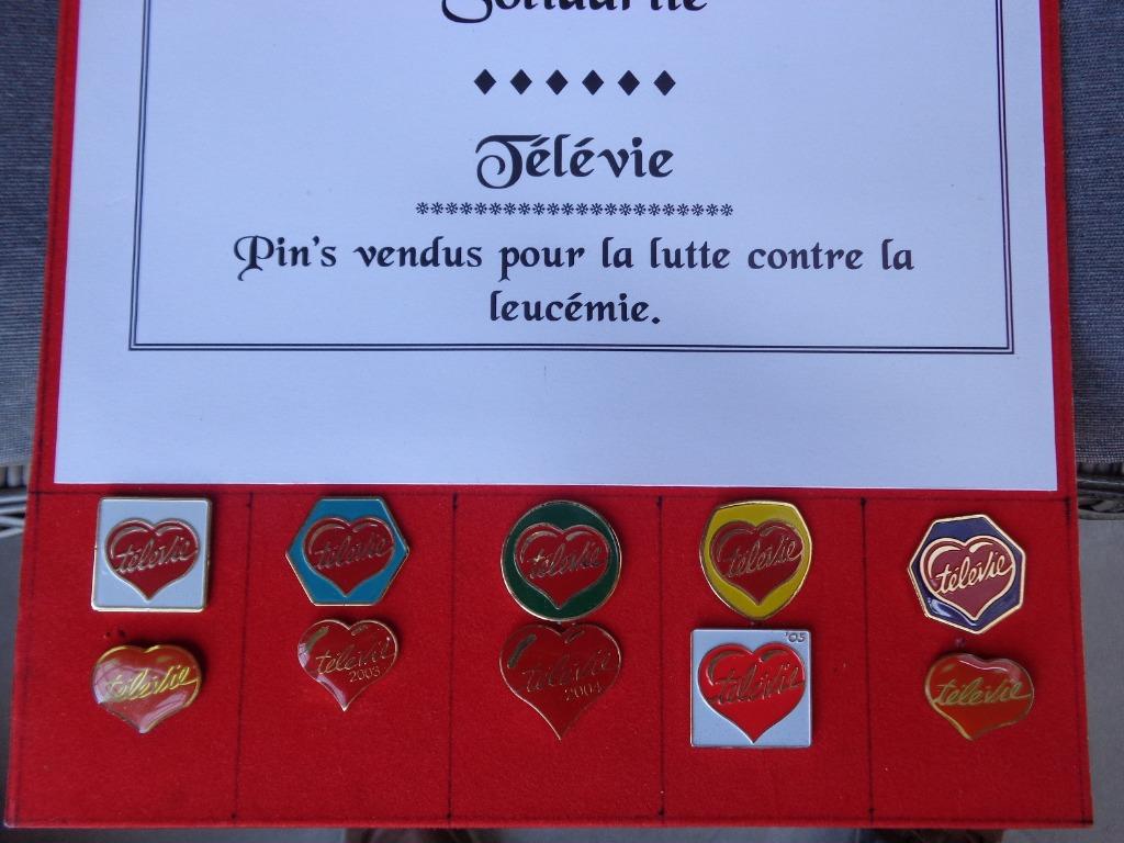 10 pin's pour le Télévie (au choix), Enlèvement