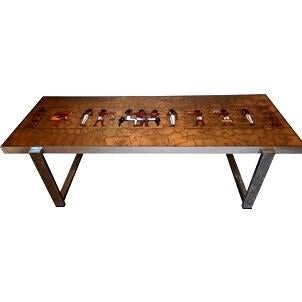 Denisco Original tafel, Tuin en Terras, Ophalen, Zo goed als nieuw, Rechthoekig, Metaal