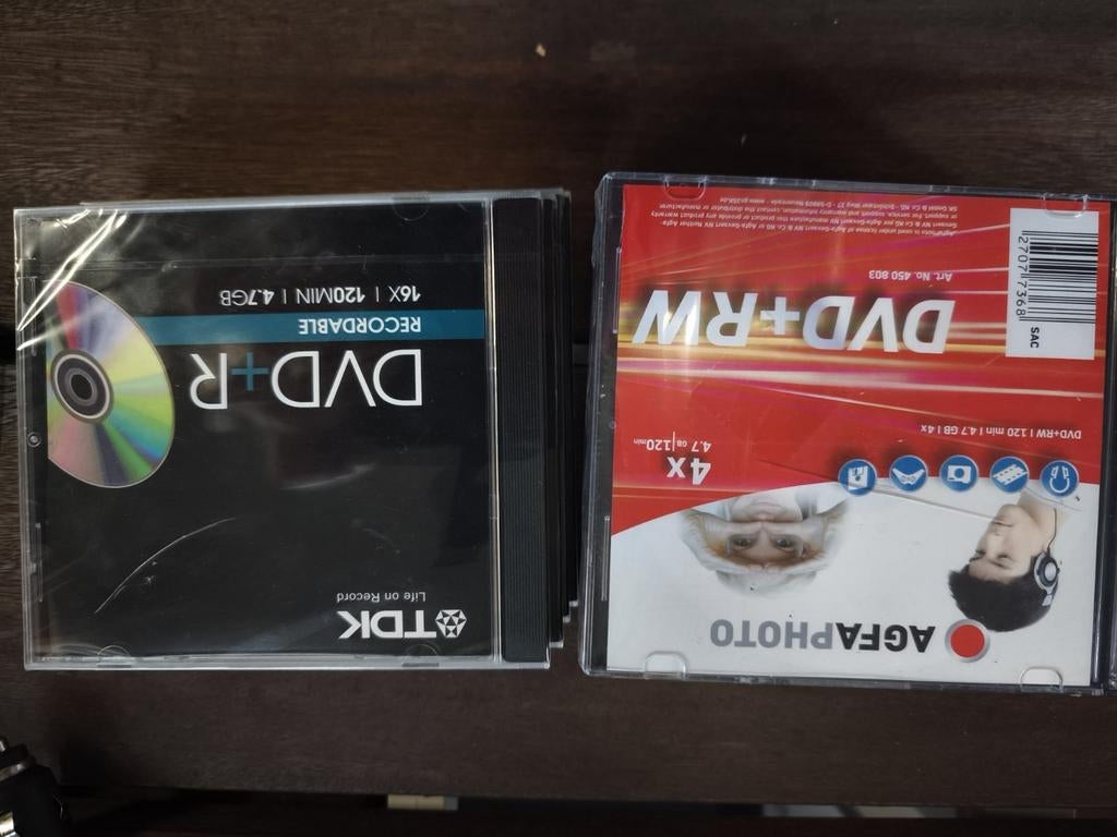 14 nouveaux DVD+RW AgfaPhoto et TDK, Enlèvement