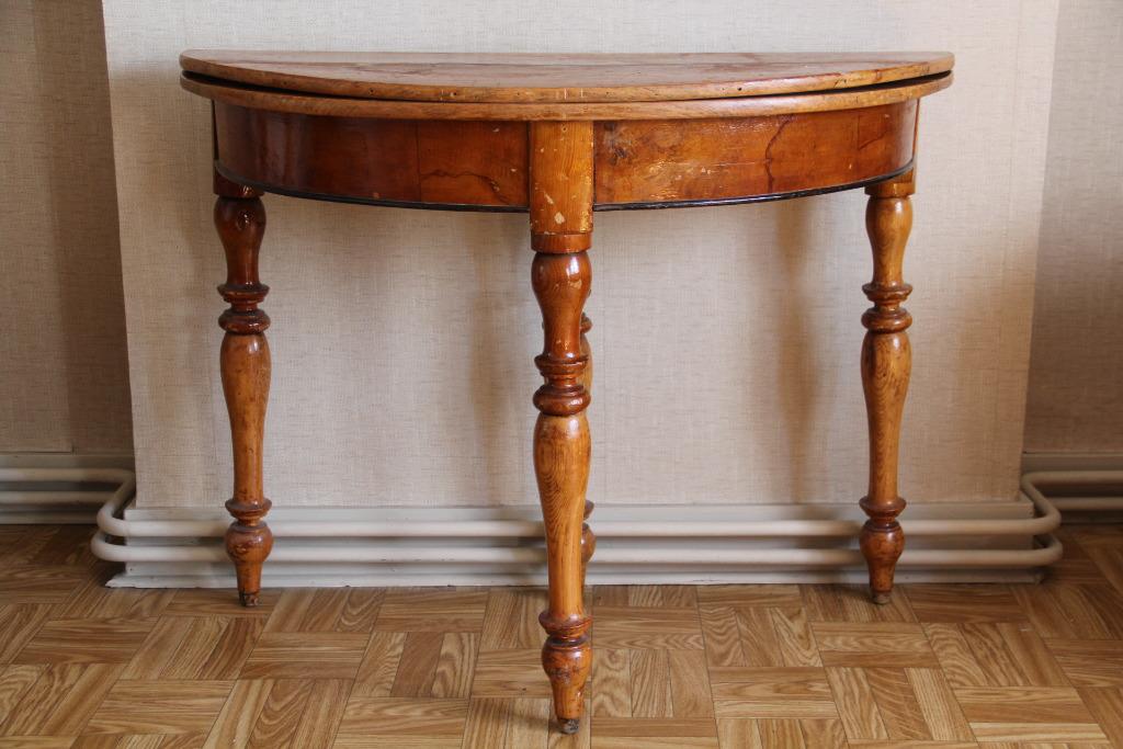 Table demi-lune Louis Philippe, XIX, Antiquités & Art, Enlèvement
