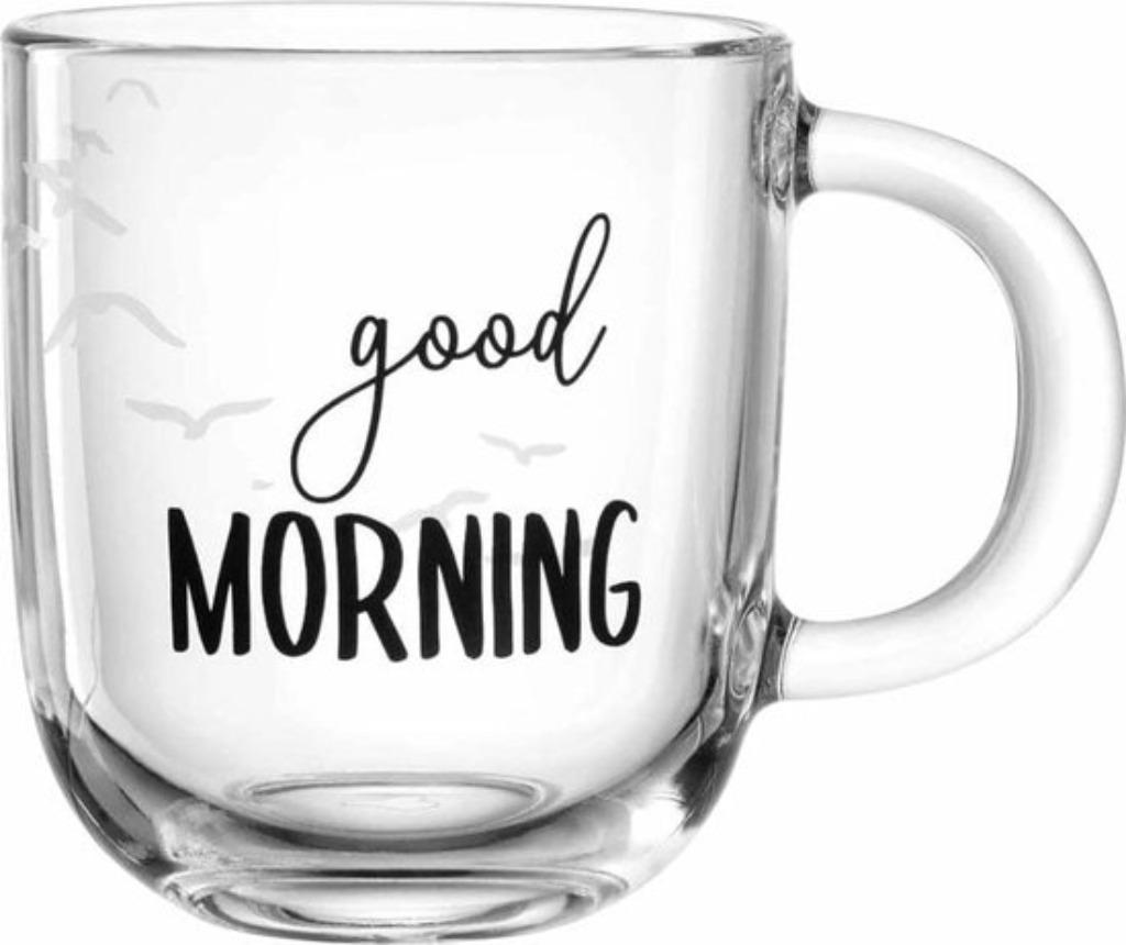 Leonardo - Tasse à thé/café UFFICIO 400 ml - GOOD MORNING, Maison & Meubles, Cuisine | Vaisselle, Enlèvement ou Envoi, Neuf, Verre