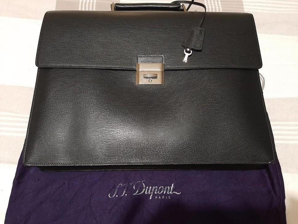 Nieuwe S. T.DUPONT documenthouder, Ophalen of Verzenden, Zo goed als nieuw, Zwart, Leer
