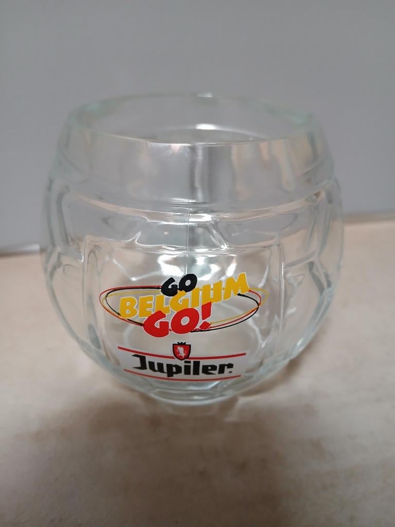Bierglas Go Belgium, Ophalen of Verzenden, Jupiler