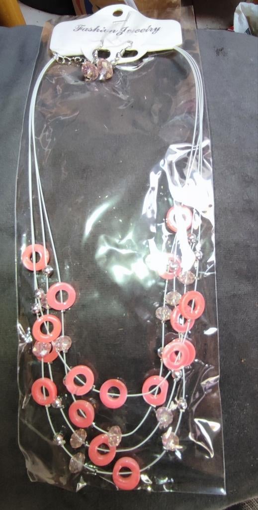 Parure de bijoux., Ophalen of Verzenden, Nieuw, Roze