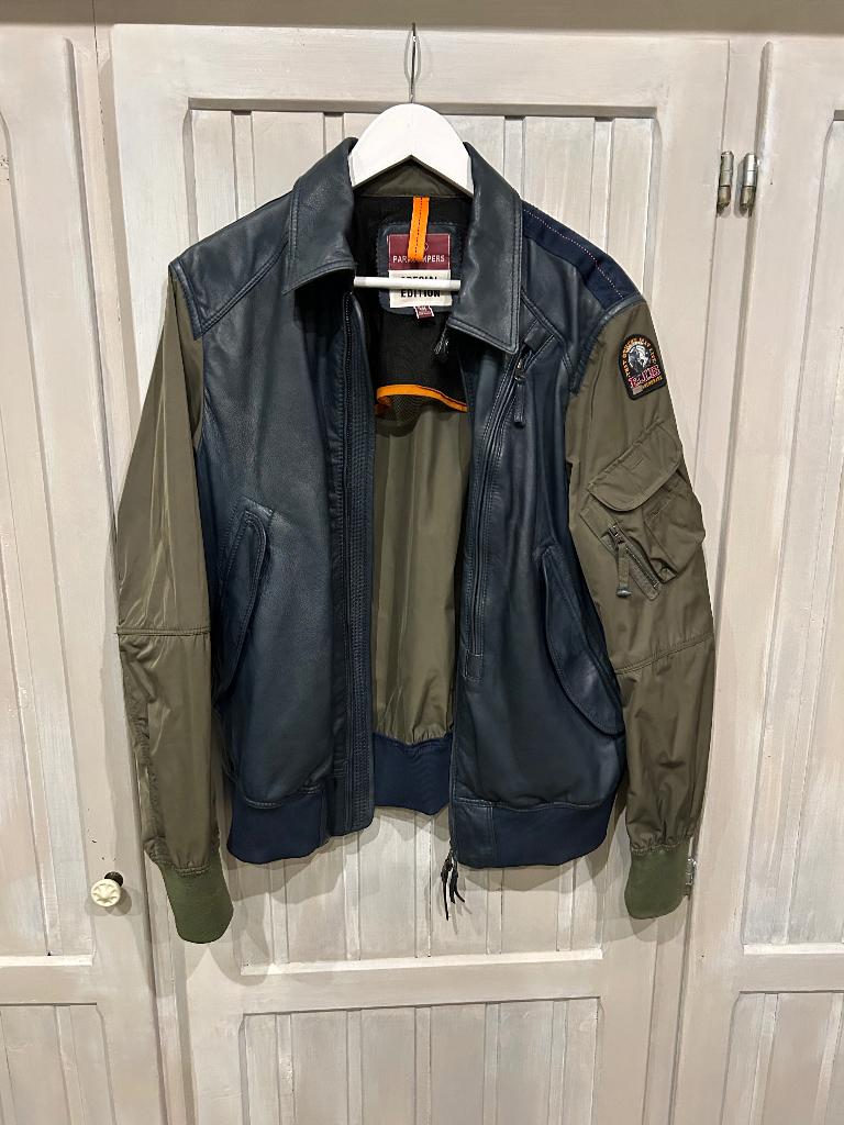 Veste en cuir Parajumpers taille M, Enlèvement ou Envoi, Porté, Taille 48/50 (M), Autres couleurs