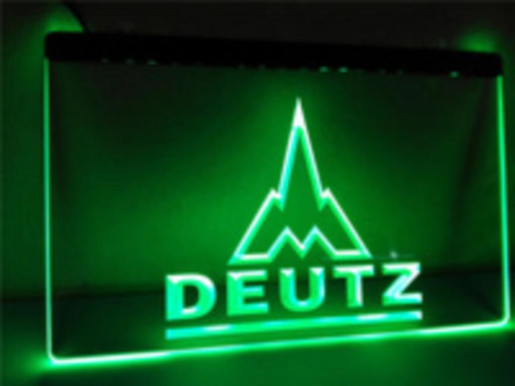 Deutz 3D led decoratie reclame logo verlichting lamp cadeau, Collections, Marques & Objets publicitaires, Neuf, Table lumineuse ou lampe (néon)
