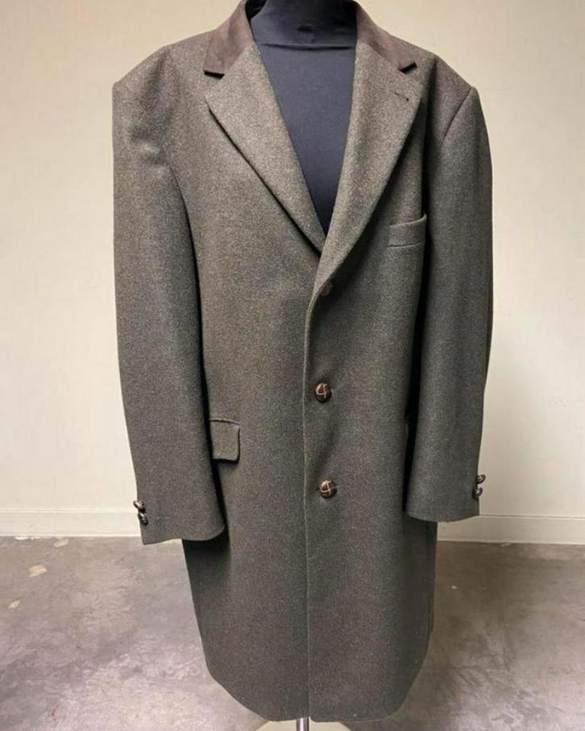 Gevoerde stijlvolle herenmantel maat 54, Ophalen of Verzenden, Gedragen, Maat 56/58 (XL)