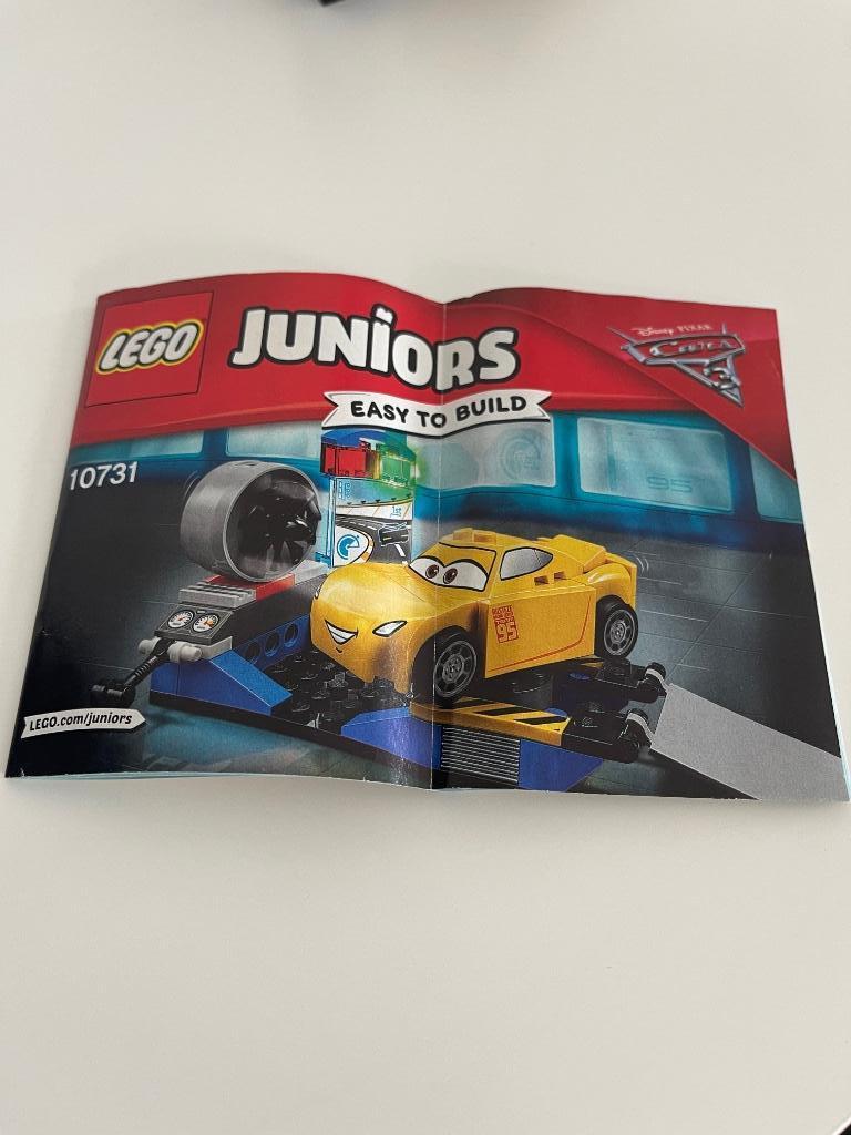 Lego 10731 junior cars race simulator, Ophalen of Verzenden, Zo goed als nieuw, Complete set, Lego