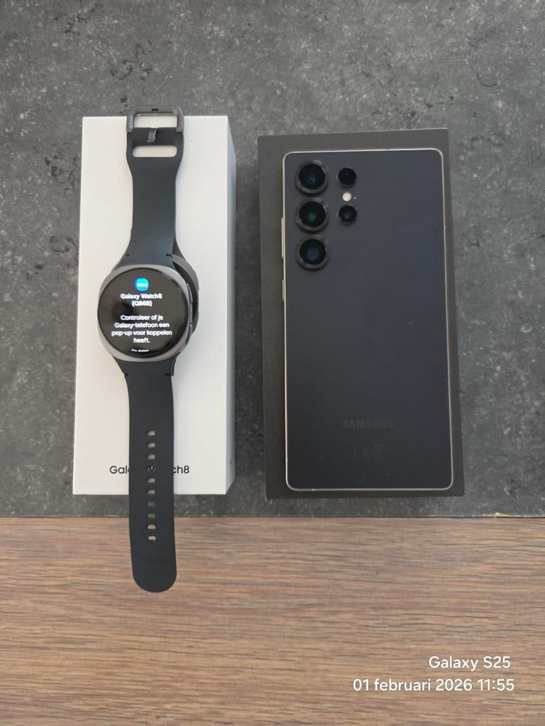 Samsung Galaxy S25 Ultra + Galaxy Watch 8 — comme neuf, Télécoms, Téléphonie mobile | Samsung, Enlèvement