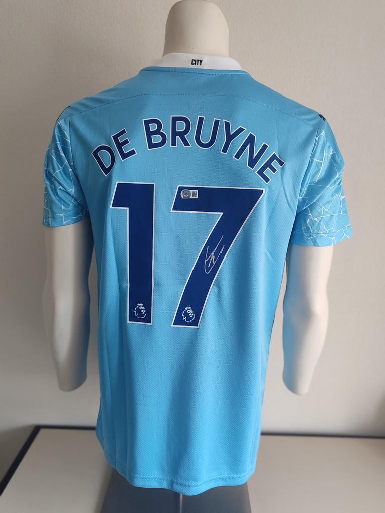 Manchester City shirt met handtekening van de Bruyne Beckett, Ophalen of Verzenden, Shirt
