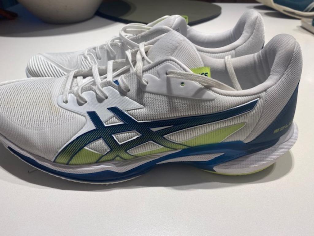 Chaussures de padel Asics taille 47, Vêtements | Hommes, Chaussures, Comme neuf, Enlèvement, Chaussures de sport, Bleu