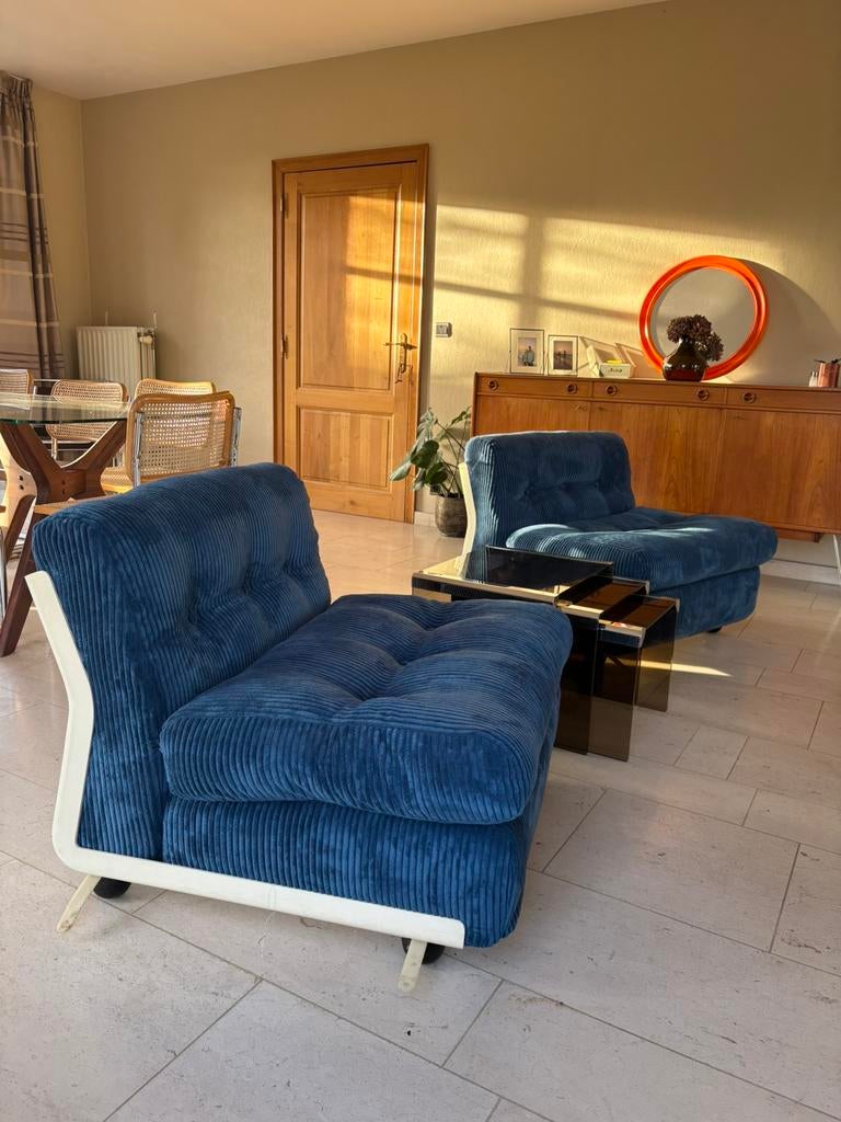 Paire de fauteuils vintage amanta, Enlèvement, Comme neuf