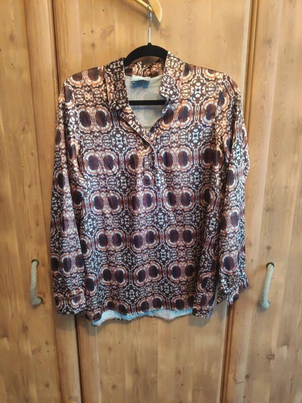 Blouse print Terra di Siena, Ophalen