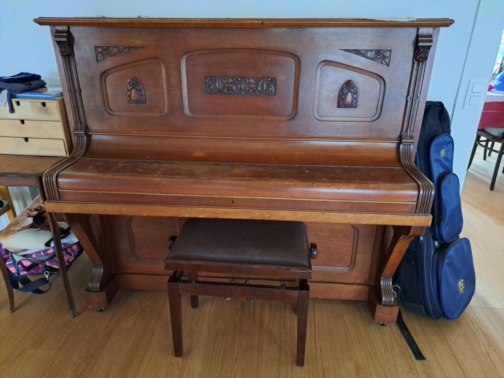 antieke buffetpiano, Musique & Instruments, Pianos, Enlèvement, Utilisé, Piano